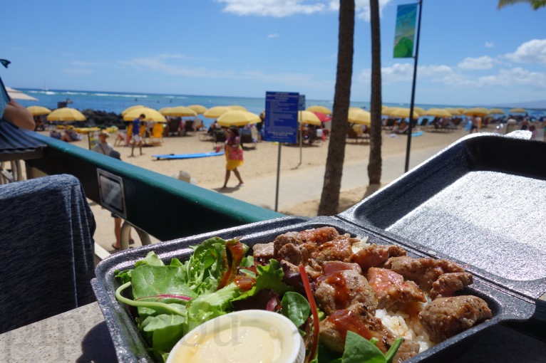 ステーキシャックのプレートランチは値段も安くてロケーションも最高 ハワイ旅行記 陸マイラー ピピノブのanaのマイルで旅ブログ