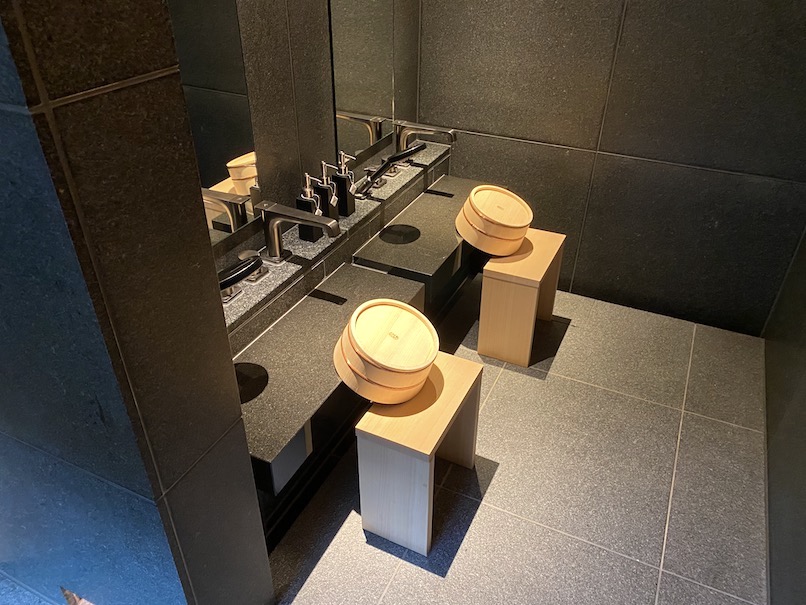 HOTEL THE MITSUI KYOTO（ホテルザ三井京都）「プライベート温泉」：洗い場