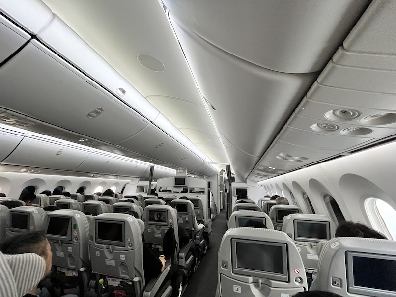 JL93便の座席シート（2）