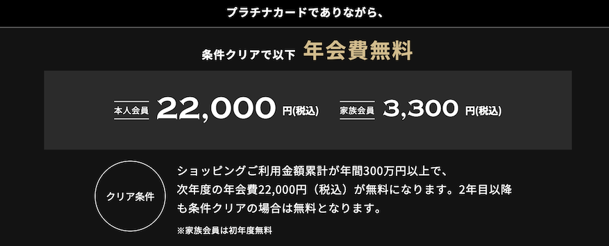 アポロステーションザプラチナの年会費無料特典