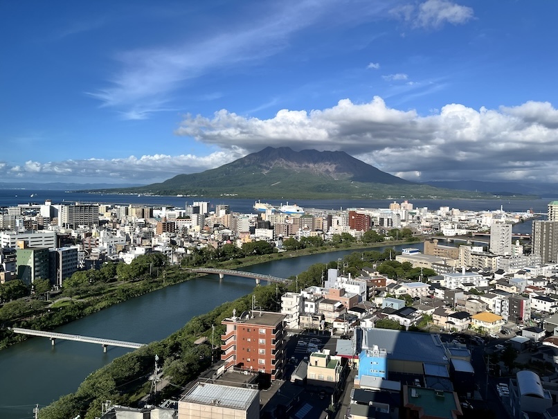 シェラトン鹿児島の客室：眺望（桜島）