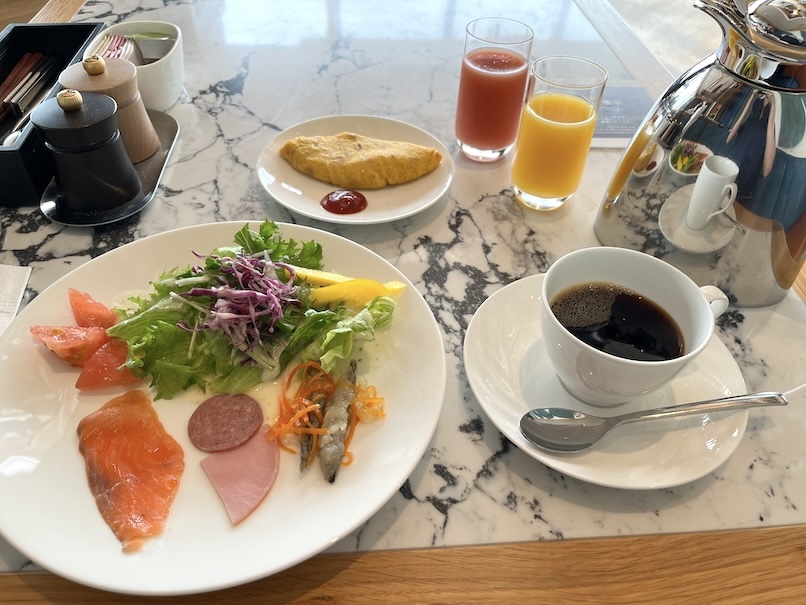 シェラトン鹿児島の朝食：実食（全景）