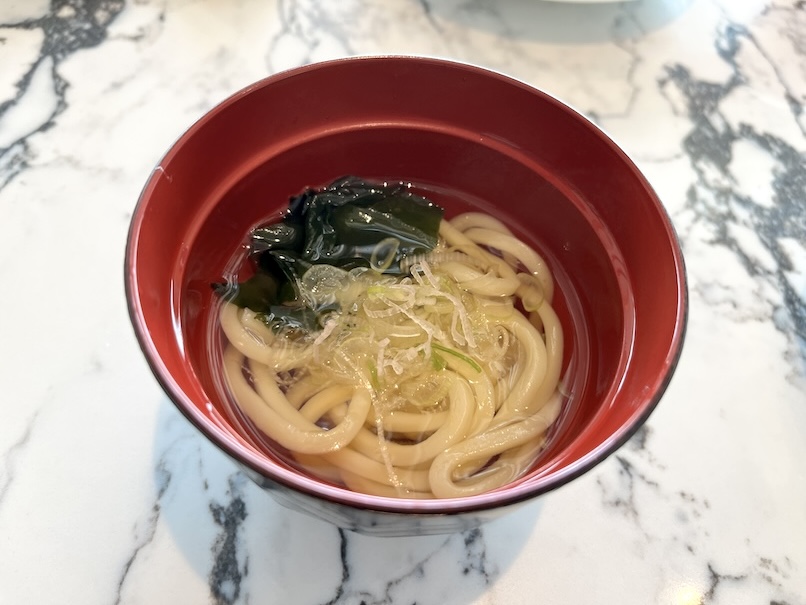 シェラトン鹿児島の朝食：実食（うどん）