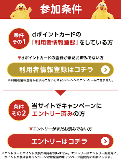 dポイント増量キャンペーン（2024年11月）：参加条件