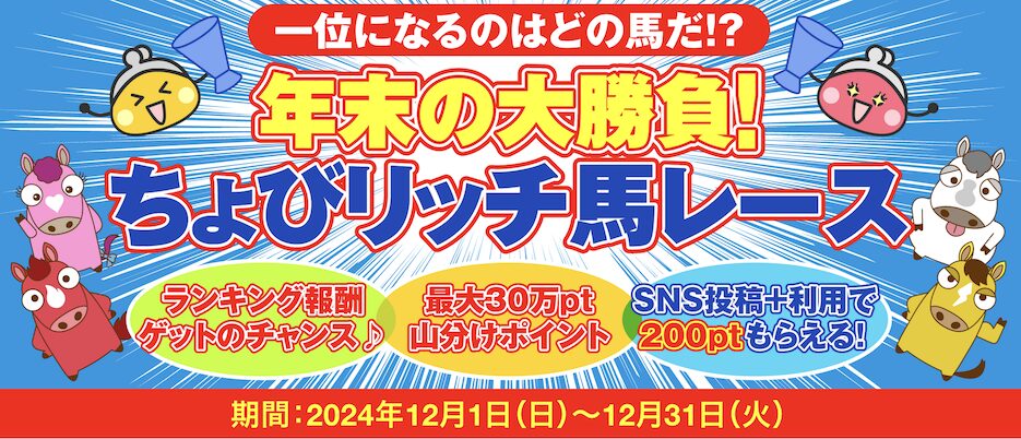 ちょびリッチ「ちょびリッチ馬レースキャンペーン」：概要